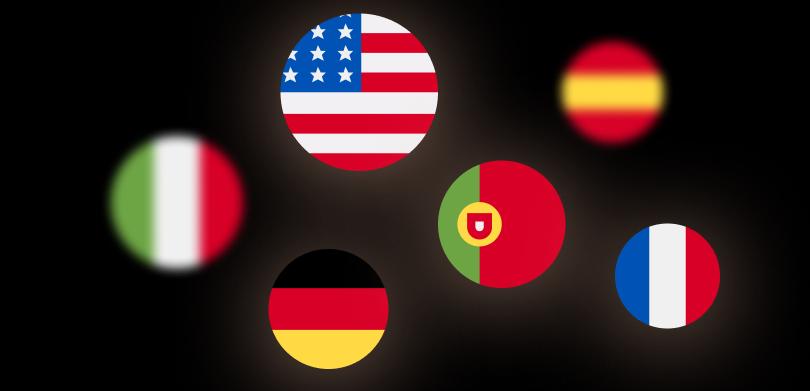 Supported languages flags